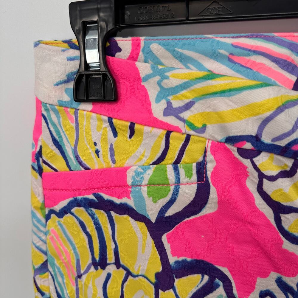 Lilly Pulitzer Kelly Skinny Ankle Pant In Royal Pink Swept By The Tides // 4 View 3
